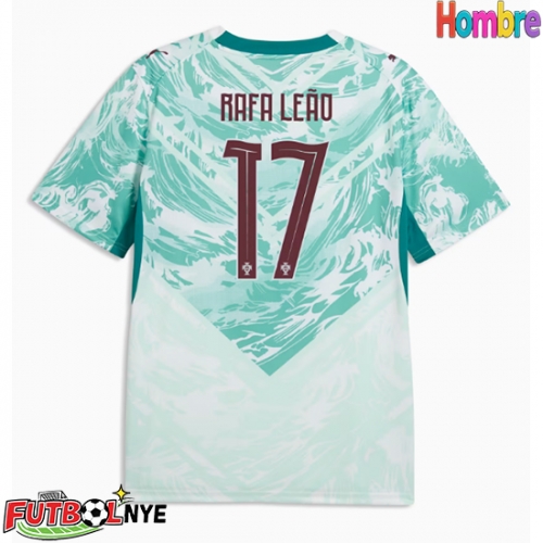 Camiseta Portugal Rafael Leao #17 Visitante Equipación Mundial 2026 manga corta